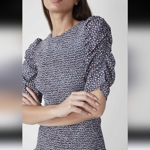 French Connection Elao Drape smock dress size xs - Picture 2 of 9